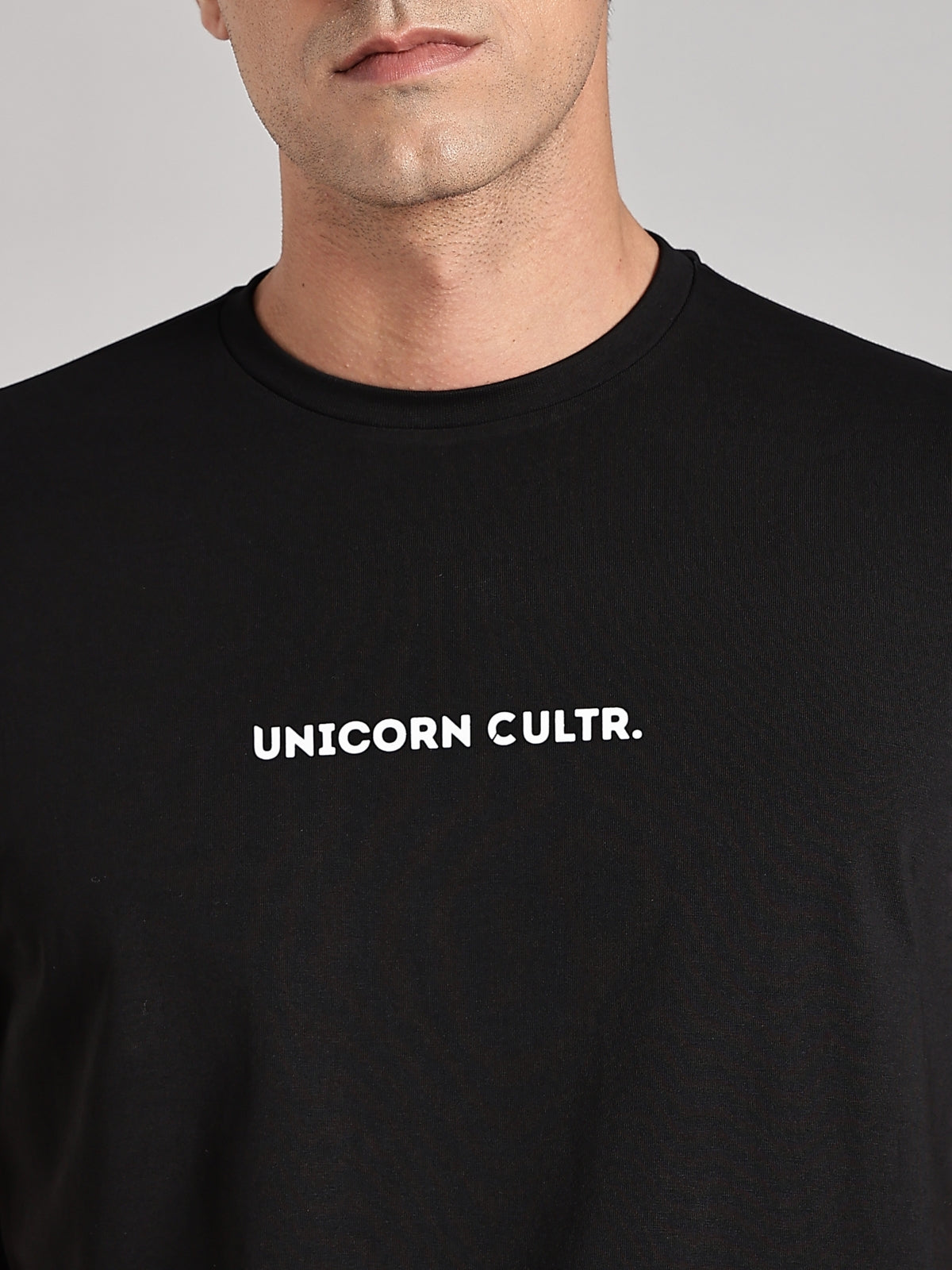 White UC Signature Men's Soft Premium 100% Cotton Crew T-Shirt Brave Black