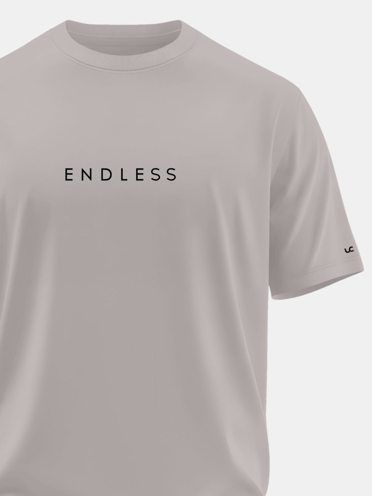 Solid Men's Soft Premium 100% Cotton Crew T-Shirt Endless Smoke Melange