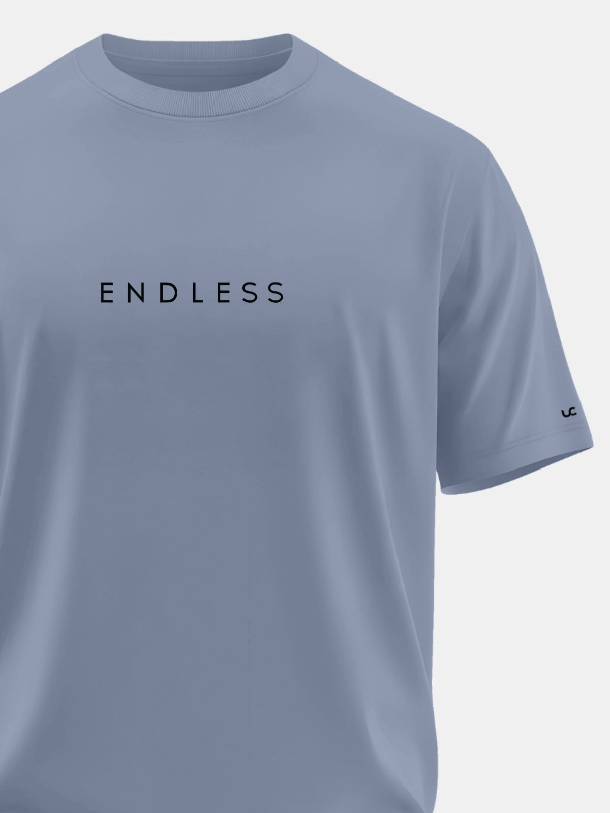 Solid Men's Soft Premium 100% Cotton Crew T-Shirt Endless Deadline Blue