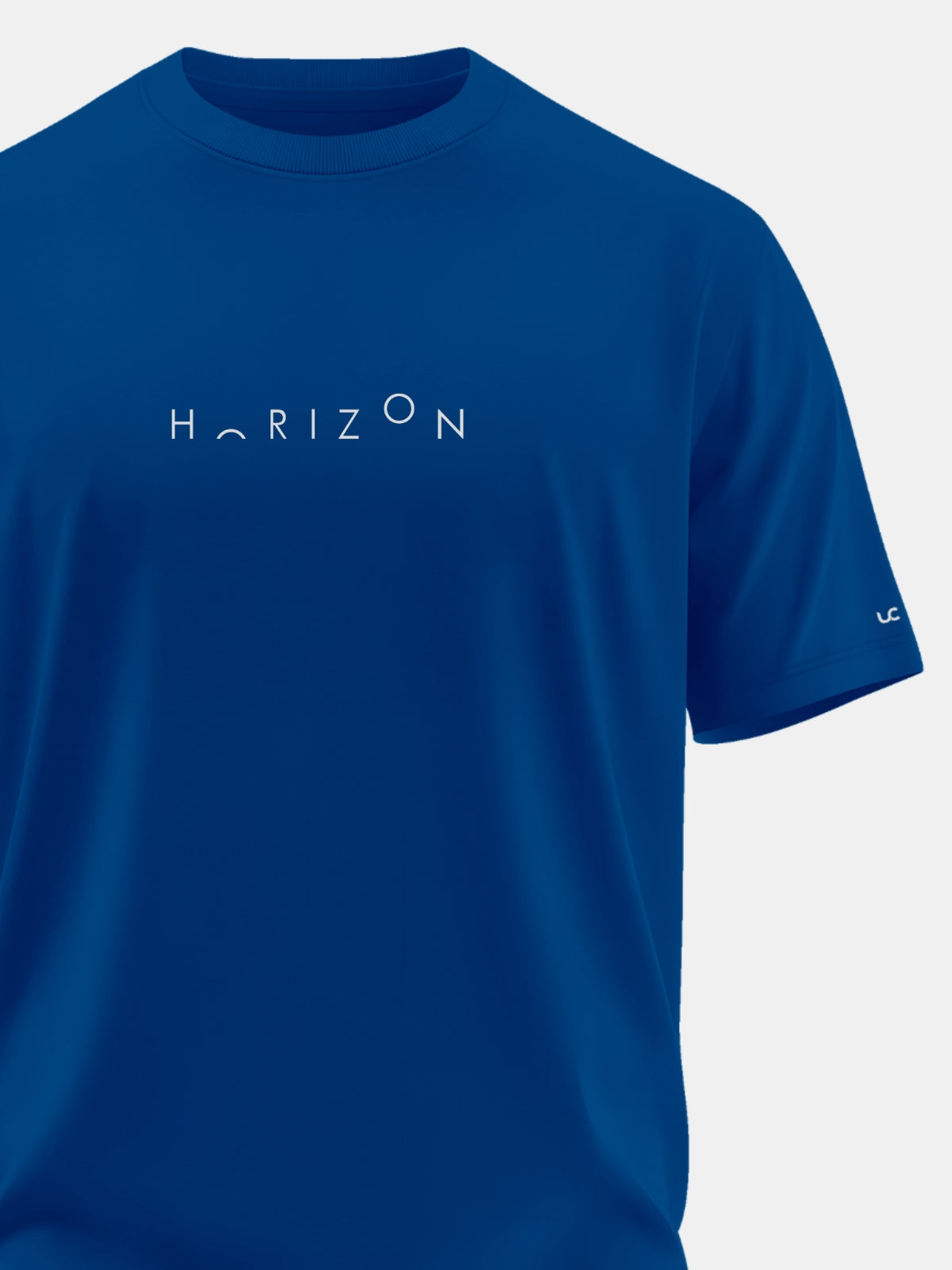 Solid Men's Premium Muscle Fit Cotton Crew T-Shirt Horizon Airforce Blue