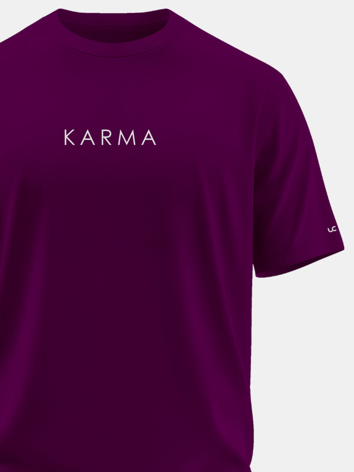 Solid Men's Premium Muscle Fit Cotton Crew T-Shirt Karma Workday Wine