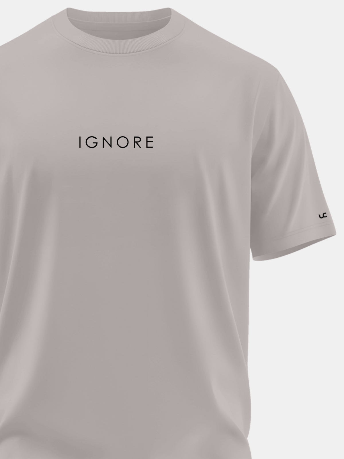 Solid Men's Premium Muscle Fit Cotton Crew T-Shirt Ignore  Atomic Aluminium