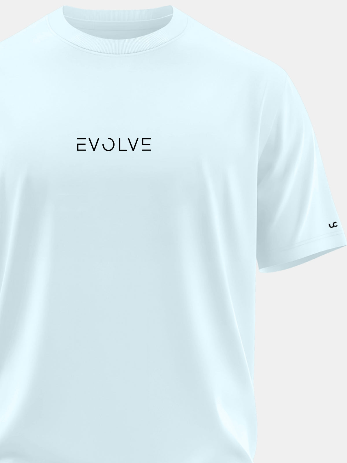 Solid Men's Premium Muscle Fit Cotton Crew T-shirt Evolve Bubble Blue