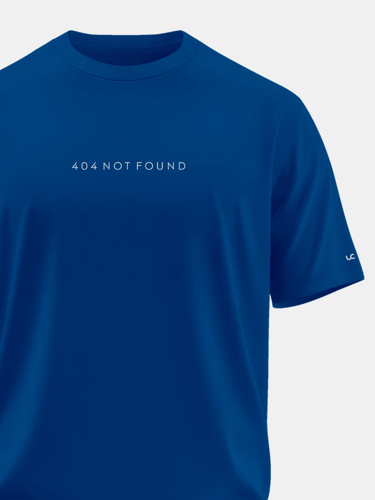 Solid Men's Premium Muscle Fit Cotton Crew T-shirt 404 Not Found Airforce Blue