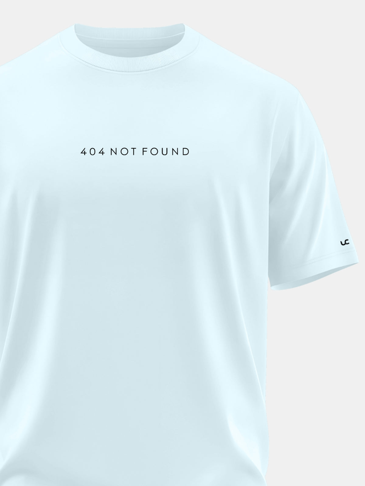 Solid Men's Premium Muscle Fit Cotton Crew T-shirt 404 Not Found Bubble Blue