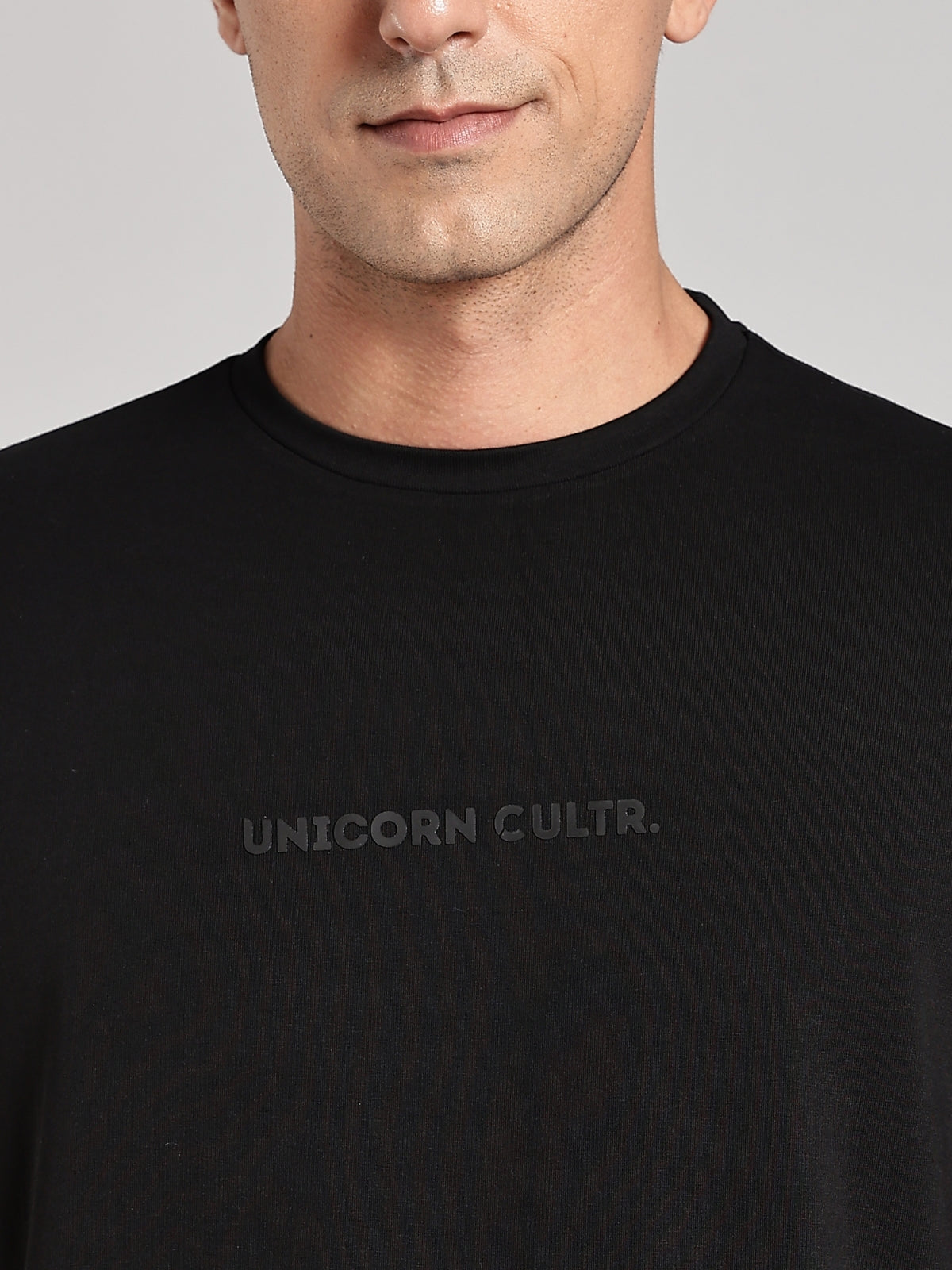 Black UC Signature Men's Soft Premium 100% Cotton Crew T-Shirt Brave Black