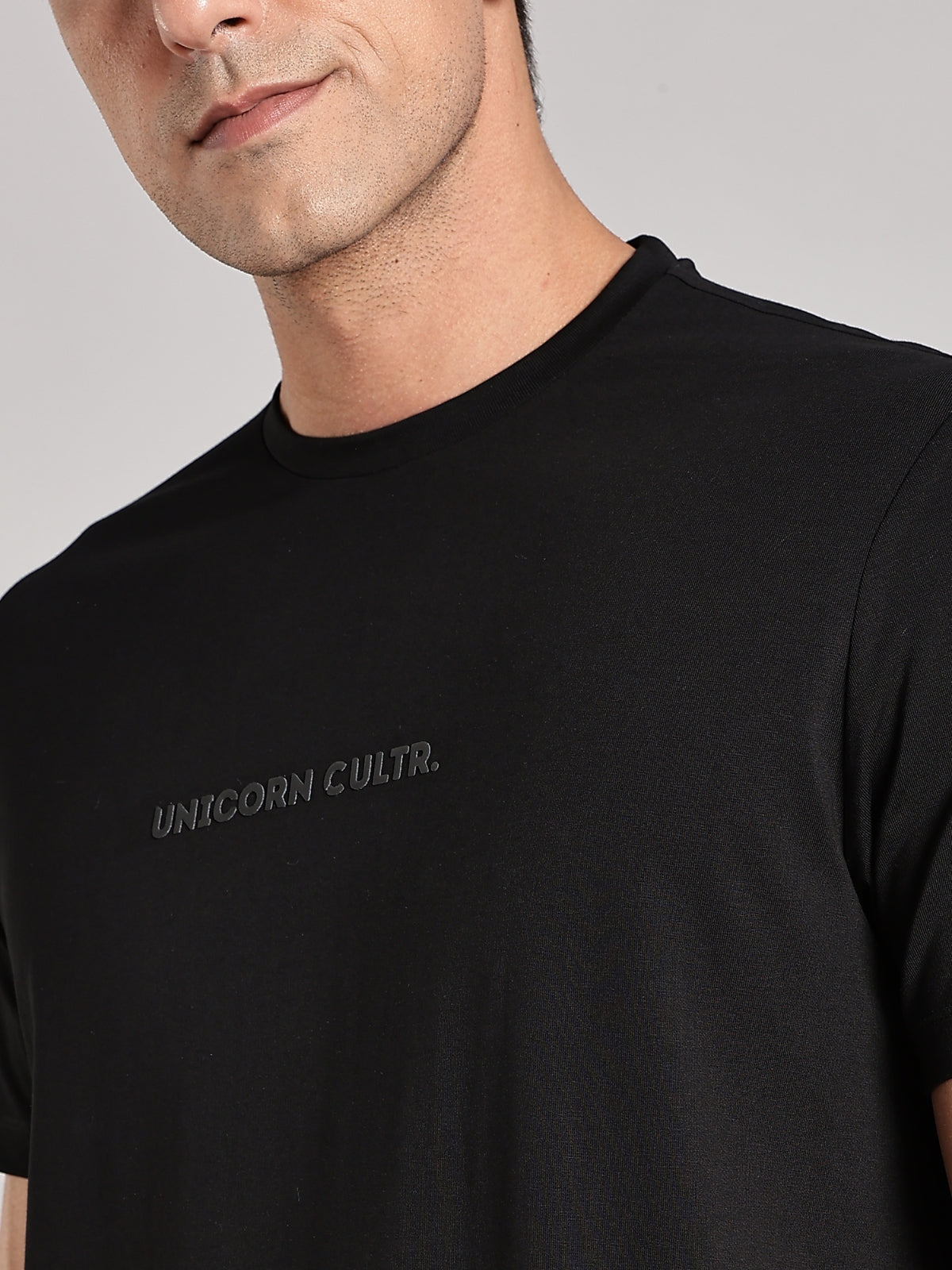 Black UC Signature Men's Soft Premium 100% Cotton Crew T-Shirt Brave Black