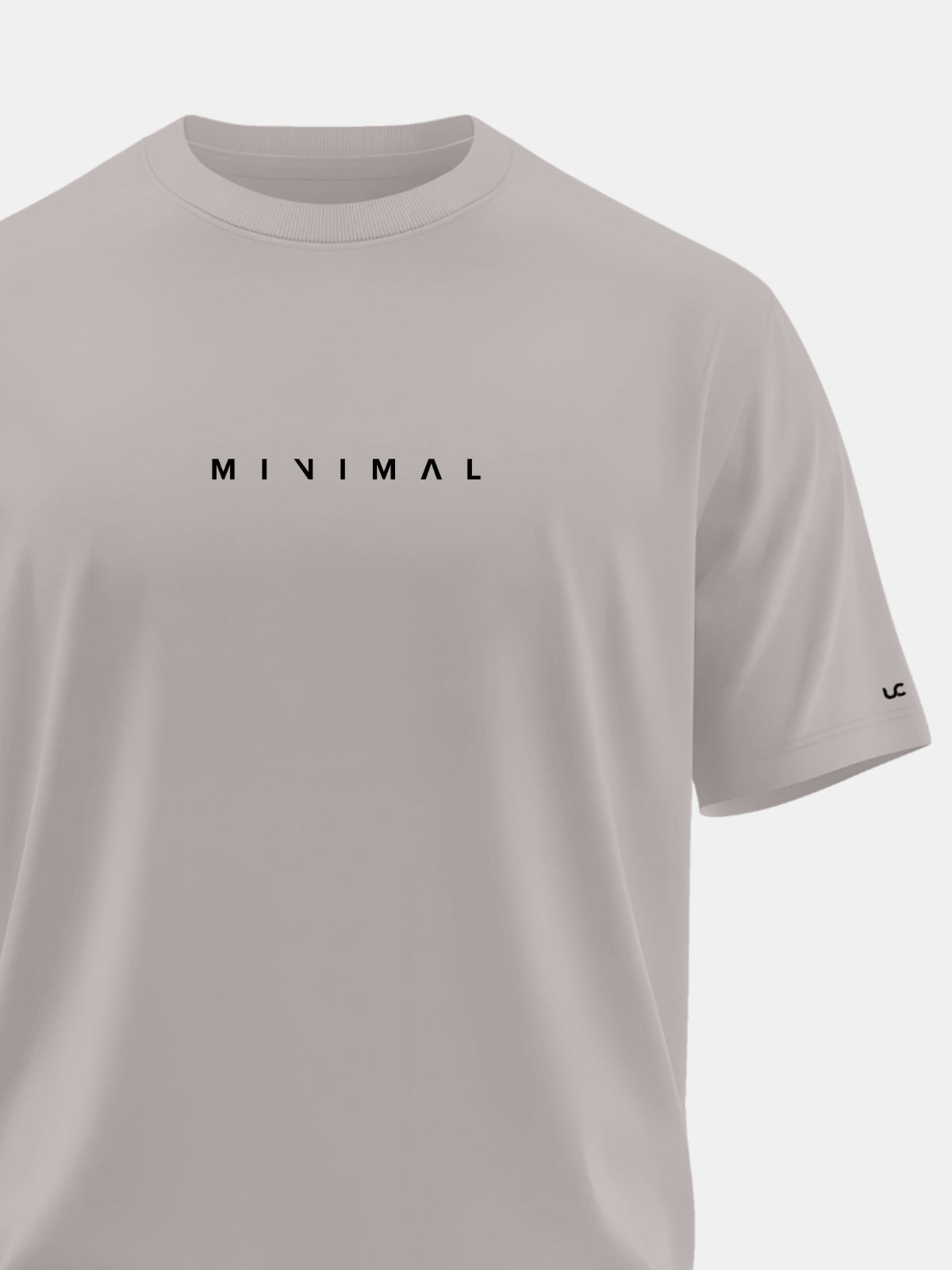 Solid Men's Premium Muscle Fit Cotton Crew T-Shirt Minimal  Atomic Aluminium
