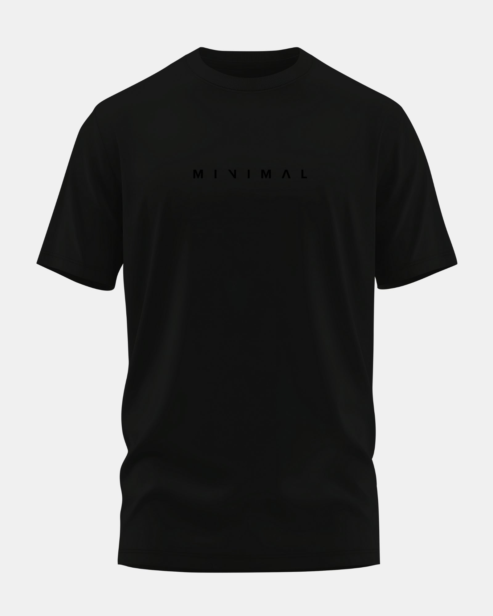 Minimal Men's Stretchable Muscle Fit Crew Neck T-Shirt