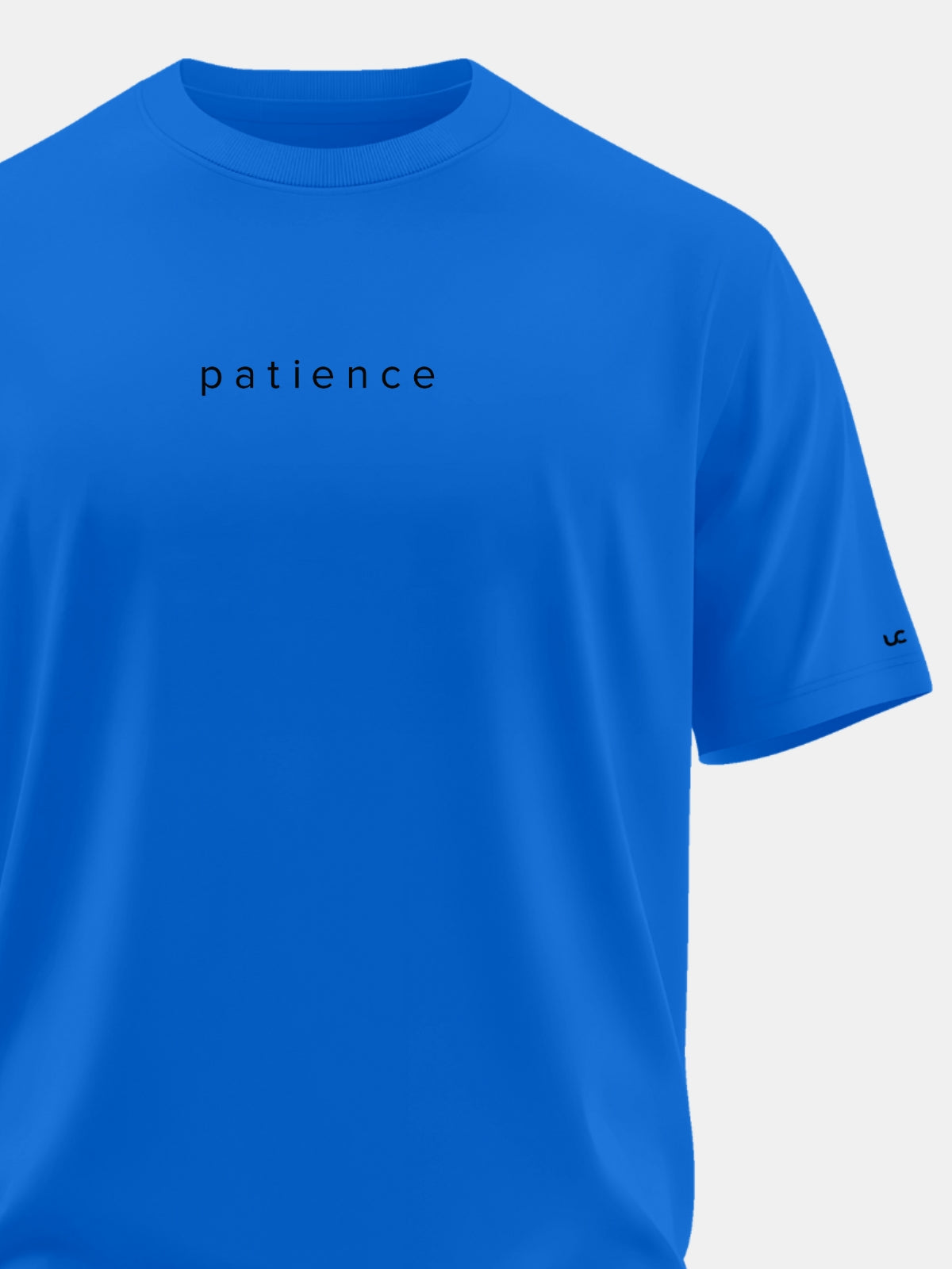 Solid Men's Soft Premium 100% Cotton Crew T-shirt Patience Ready Royal Blue