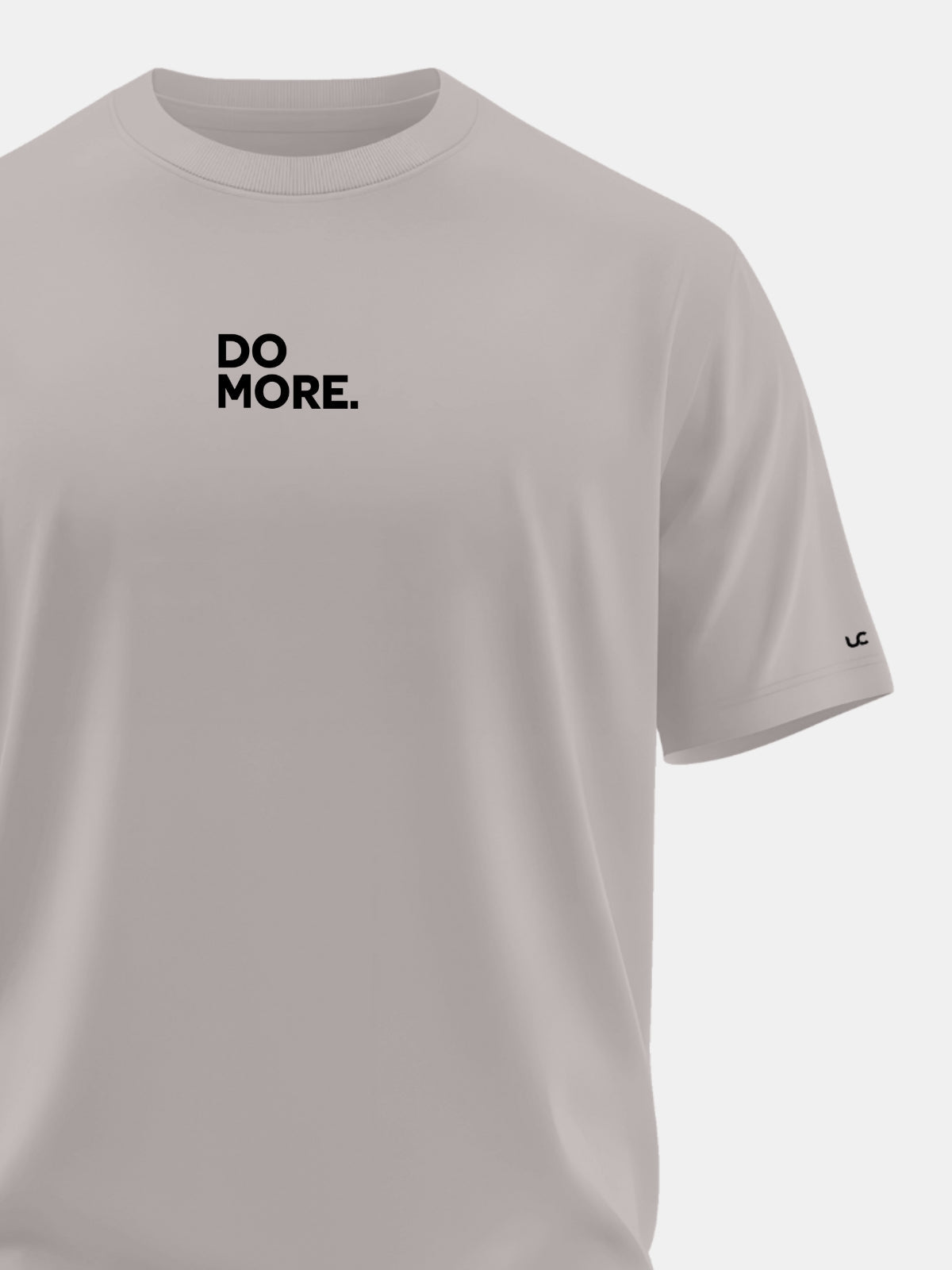 Solid Men's Soft Premium 100% Cotton Crew T-Shirt Do More Smoke Melange