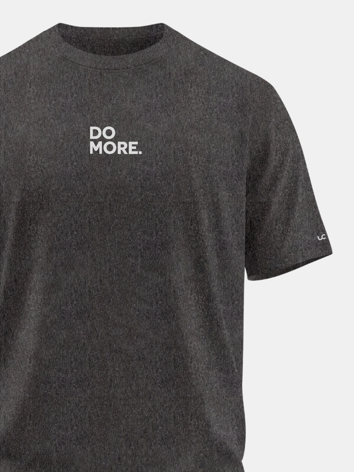 Solid Men's Soft Premium 100% Cotton Crew T-Shirt Do More Greasy Grey