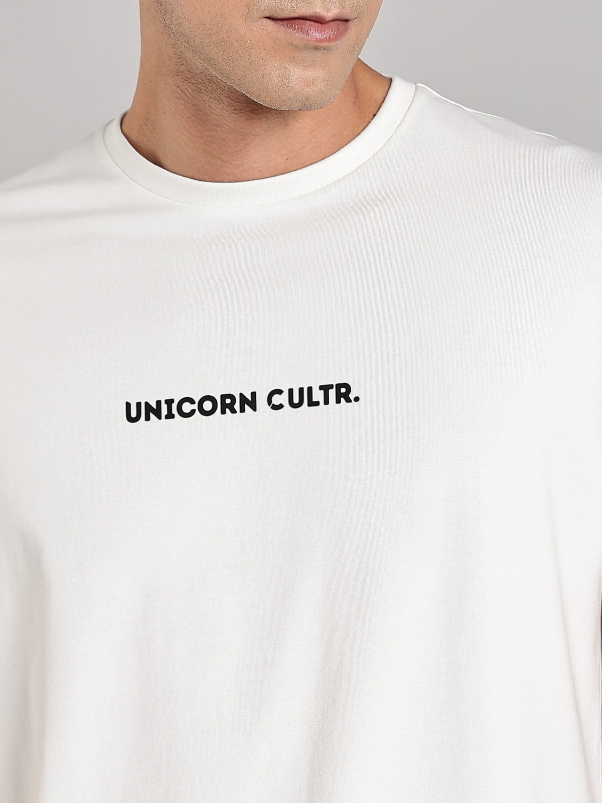 Black UC Signature Men's Soft Premium 100% Cotton Crew T-Shirt Whiteboard White
