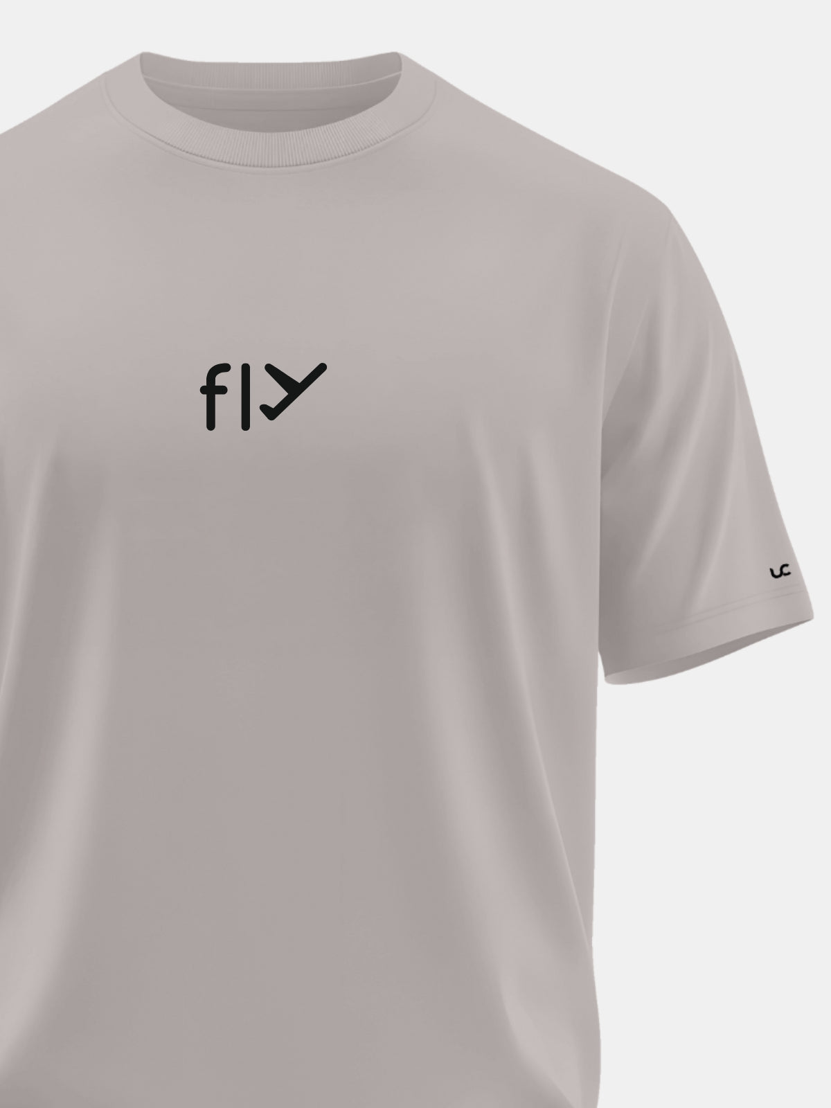 Solid Men's Soft Premium 100% Cotton Crew T-shirt  Fly Smoke Melange