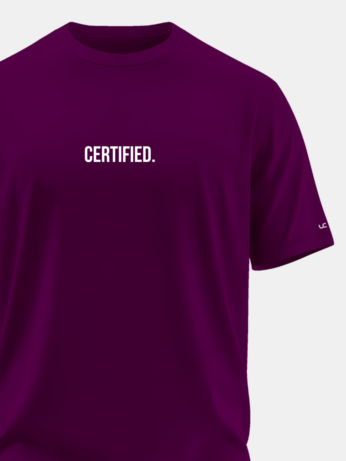 Solid Men's Premium Muscle Fit Cotton Crew T-Shirt Certified Workday Wine