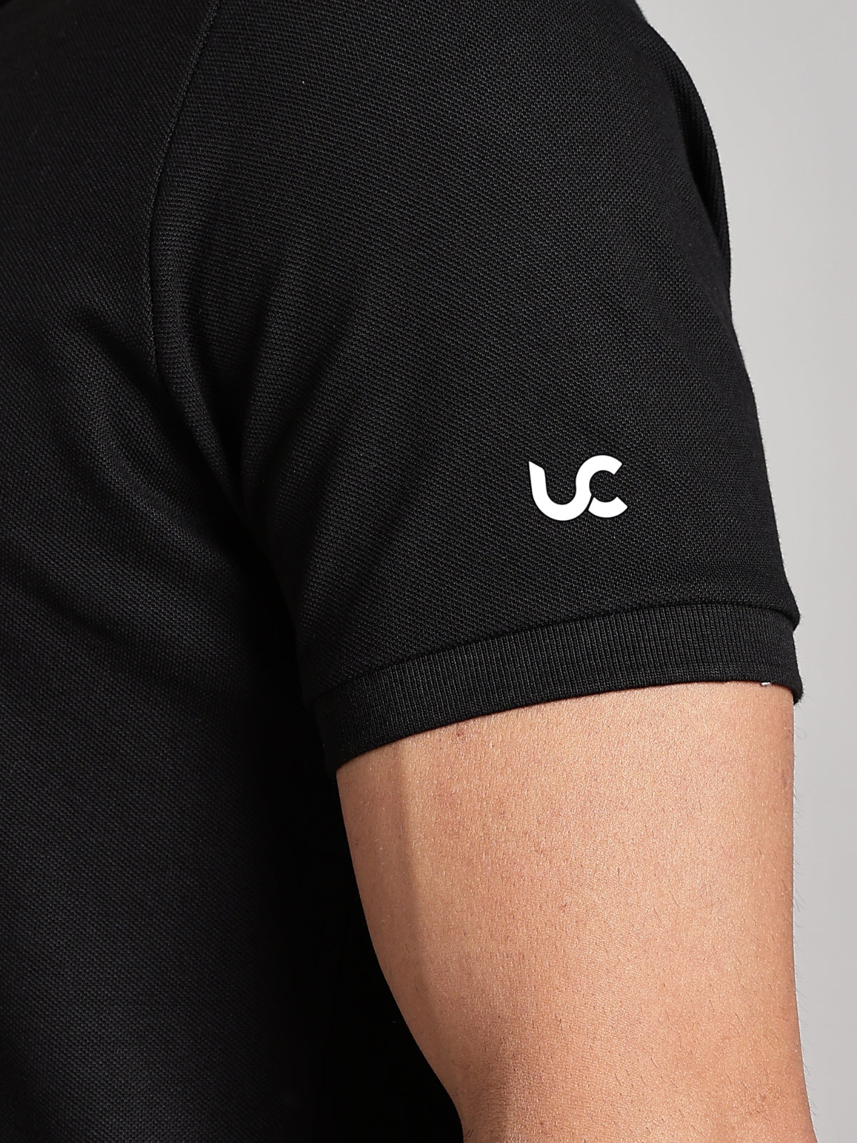 Solid Men's Soft Premium 100% Cotton Polo T-Shirt Bold Black
