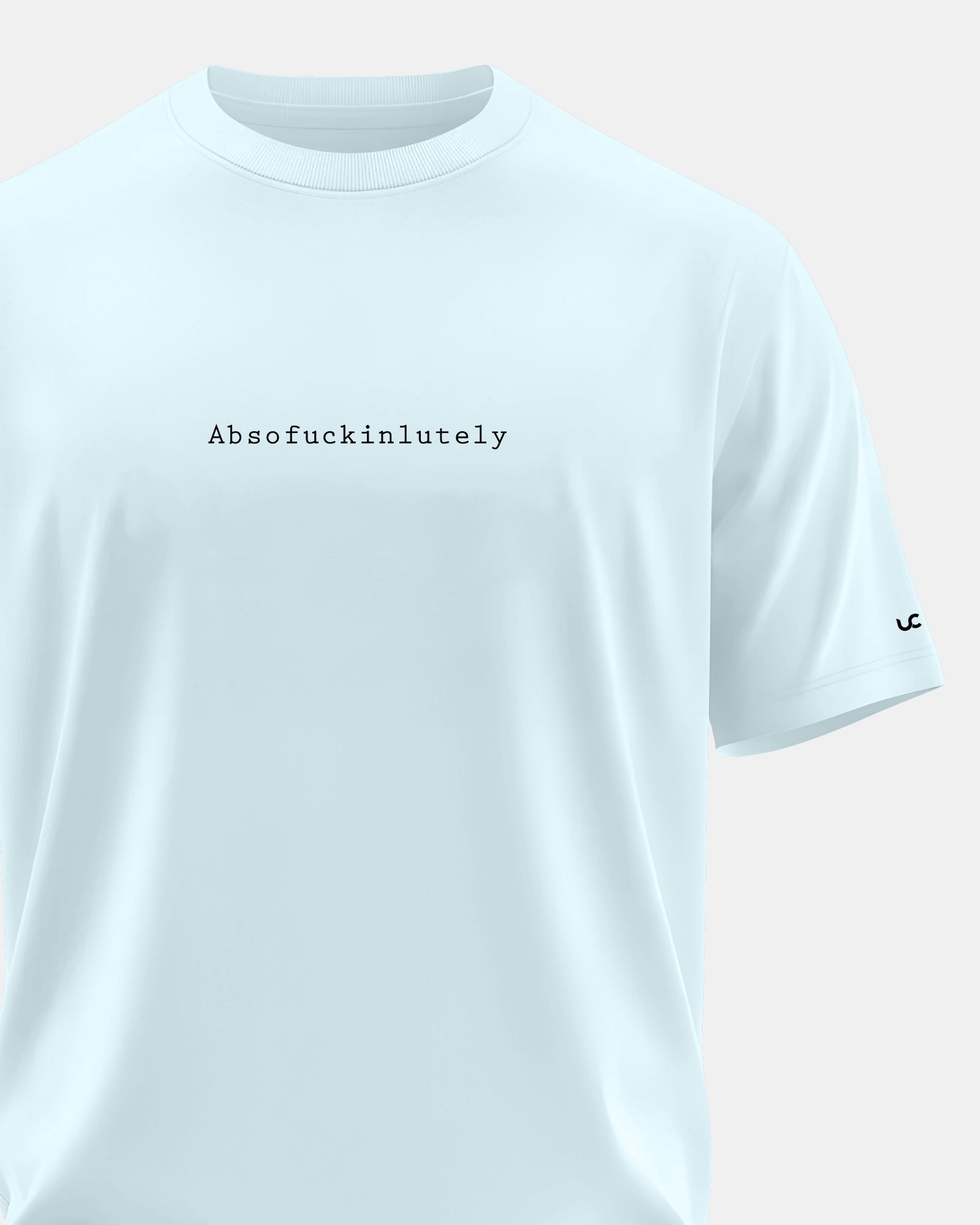 Solid Men's Premium Muscle Fit Cotton Crew T-shirt Absofuckinlutely Bubble Blue