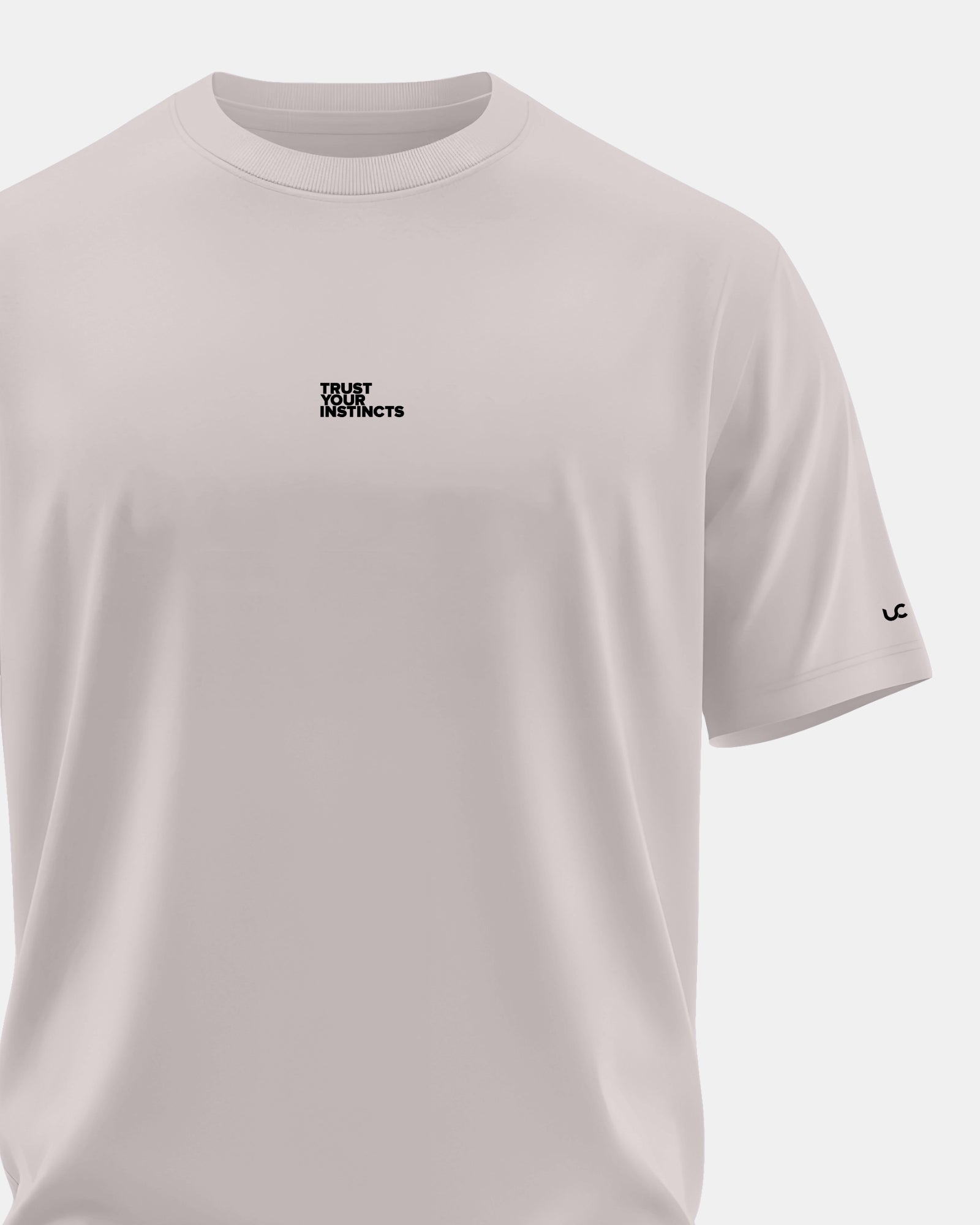Solid Men's Premium Muscle Fit Cotton Crew T-shirt Trust Your Instincts  Atomic Aluminium