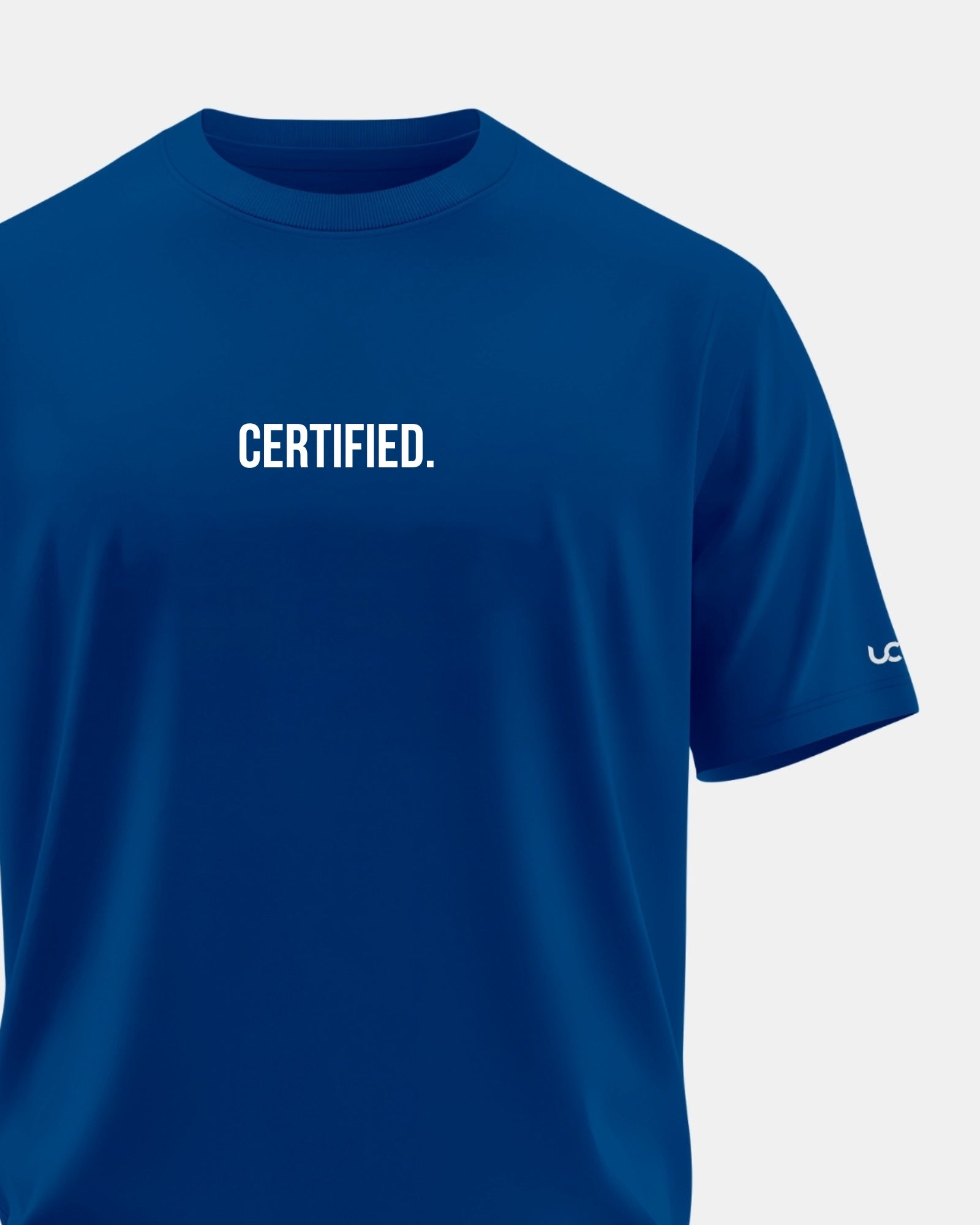 Solid Men's Premium Muscle Fit Cotton Crew T-Shirt Certified Airforce Blue